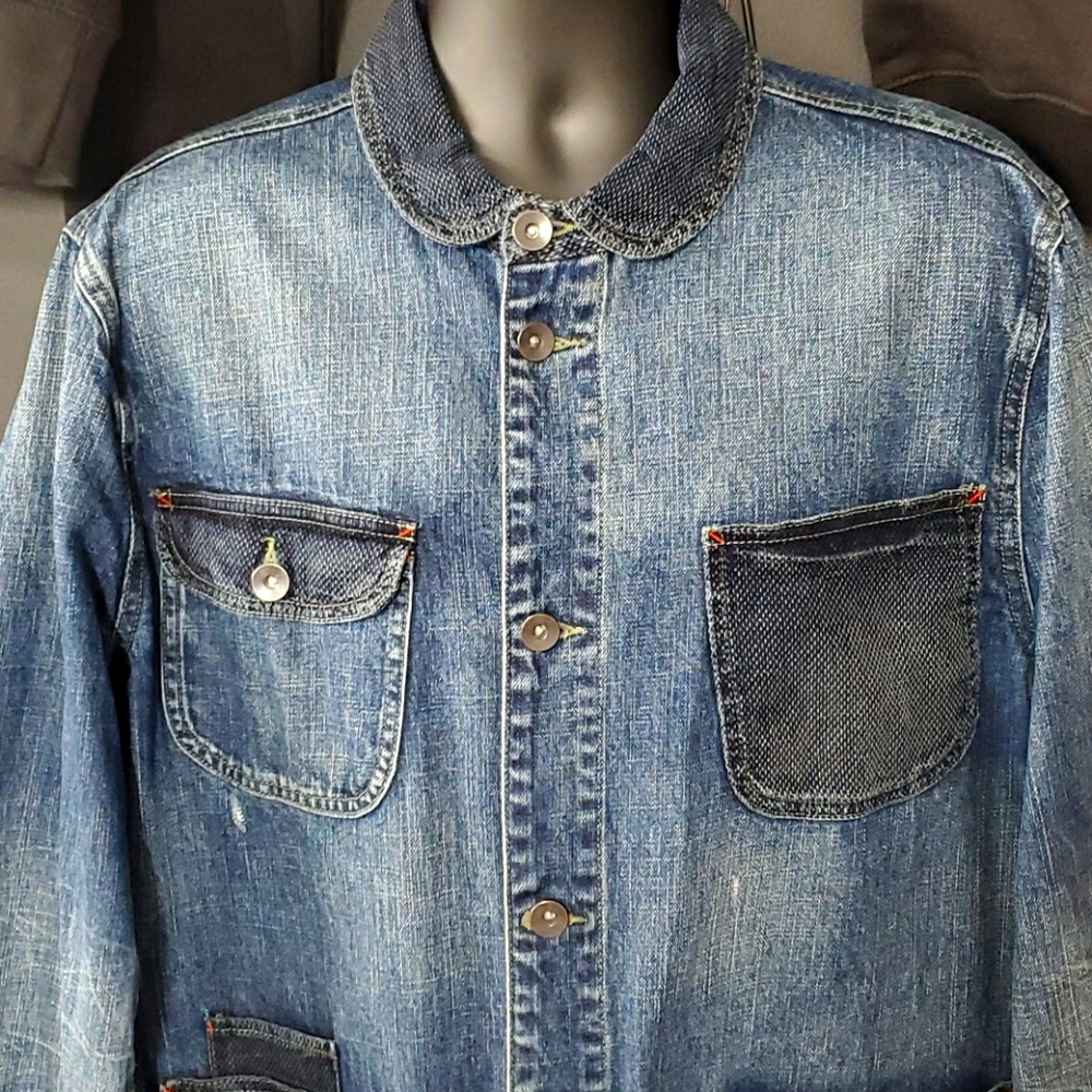 Men Sun + Stone Denim jacket.